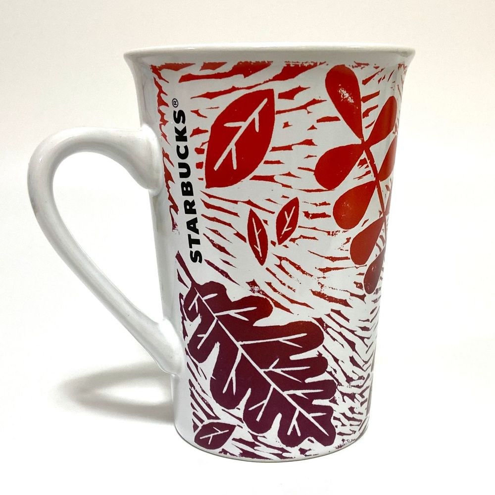 Starbucks Fall Red Leaf Mug 11oz